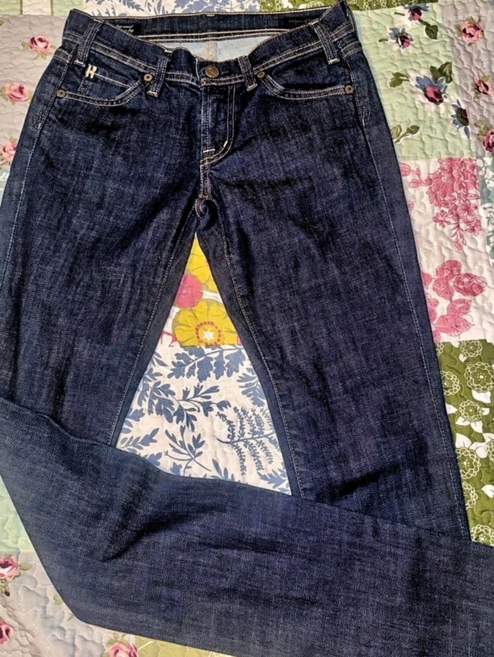 Citizens of Humanity Low Rise Skinny Leg Skinny Jeans in Blue Waist 24